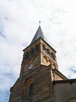 La Motte-Saint-Jean - Eglise romane - Clocher (2)